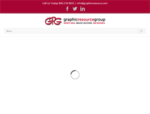 Tablet Screenshot of graphicresource.com